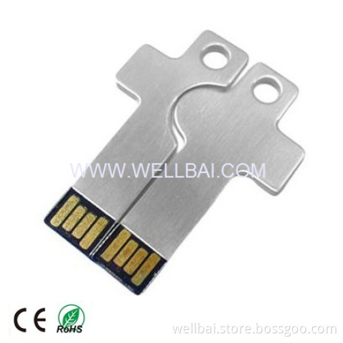 New Design of Metal Key USB Flash Drive for The Valentine's Day's Gift